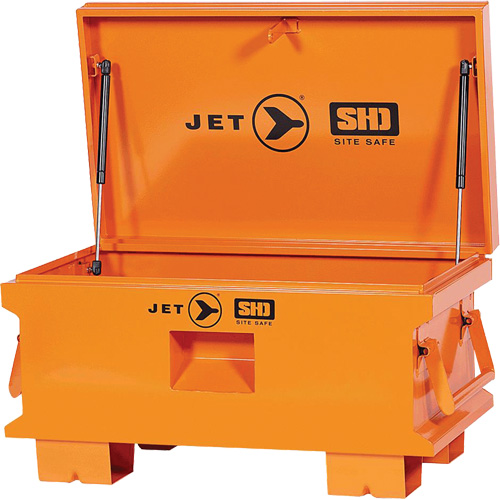 JSB-3219 Boîte de rangement d'outils de chantier pour usage tr&egrave;s intensif, 32-1/8" x 19" x 17-1/2", Acier, Orange Les Fournitures Industrielles Méga