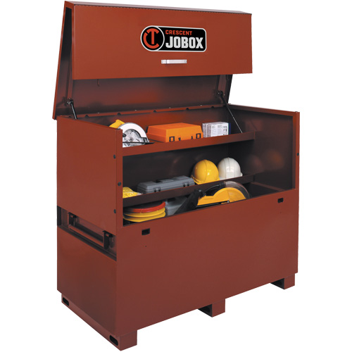 Long Piano Box, 60" W x 30-1/2" D x 50" H, Black/Orange Les Fournitures Industrielles Méga