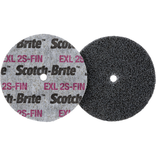 Scotch-Brite EXL Unitized Wheel, 3" x 1/2", 1/4" Arbor Les Fournitures Industrielles Méga