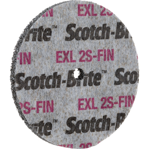 Scotch-Brite EXL Unitized Wheel, 3" x 1/2", 1/4" Arbor Les Fournitures Industrielles Méga