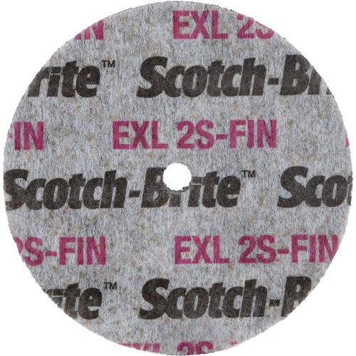 Scotch-Brite EXL Unitized Wheel, 3" x 1/2", 1/4" Arbor Les Fournitures Industrielles Méga