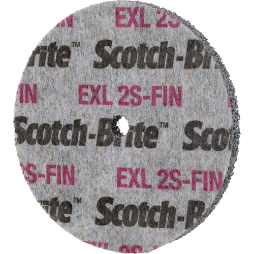 Scotch-Brite EXL Unitized Wheel, 3" x 1/2", 1/4" Arbor Les Fournitures Industrielles Méga