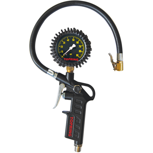 Pistol Grip Dial Inflator Gauge Les Fournitures Industrielles Méga