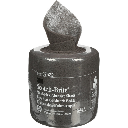 Rouleaux de feuilles Scotch-Brite, Carbure de silicium, 8", Grain Ultra fin Les Fournitures Industrielles Méga
