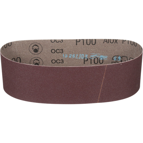 Cloth Belt 241D, 3" W X 24" L, Aluminum Oxide, P100 Grit Les Fournitures Industrielles Méga