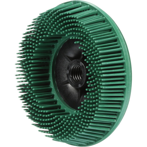 Disques radiaux bristle pour meuleuses angulaires Scotch-Brite, C&eacute;ramique, Grain 50, 4-1/2" dia. Les Fournitures Industrielles Méga