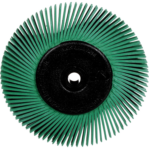 Radial Bristle Brushes for Bench Grinders, 50X Grit, 6" Dia. Les Fournitures Industrielles Méga