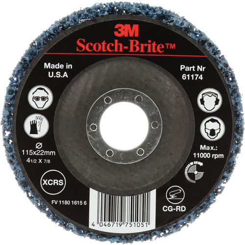 Scotch-Brite Clean & Strip Disc, 4-1/2" Dia., Extra Coarse Grit, Silicon Carbide Les Fournitures Industrielles Méga