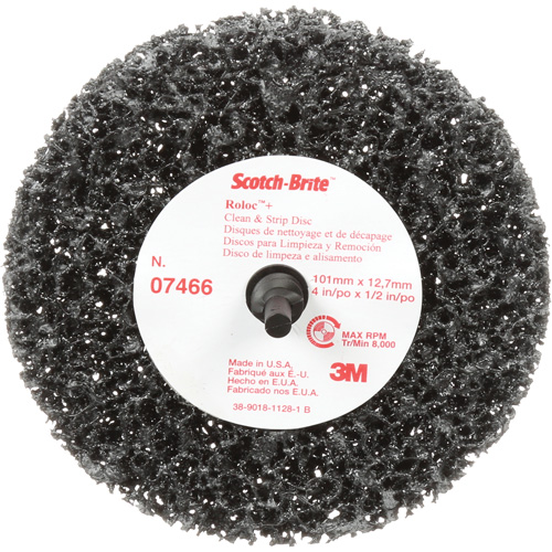 Scotch-Brite Roloc Clean and Strip Disc, 4" Dia., Extra Coarse Grit, Silicon Carbide Les Fournitures Industrielles Méga