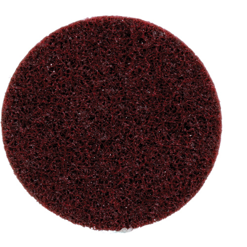 Disque &agrave; bande de conditionnement de surface Scotch-Brite, 3" dia., Grain Moyen, Oxyde d'aluminium Les Fournitures Industrielles Méga