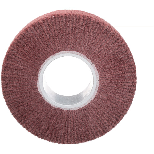 Scotch-Brite Finishing Flap Brush, Aluminum Oxide, Very Fine Grit, 8" x 2" x 3" Les Fournitures Industrielles Méga