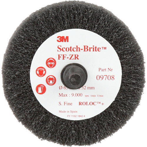 Brosse &agrave; lamelles pour la coupe et le polissage Scotch-Brite, Oxyde d'aluminium, Grain Fin, 2-1/2" x 1-1/4" x 1/4" Les Fournitures Industrielles Méga