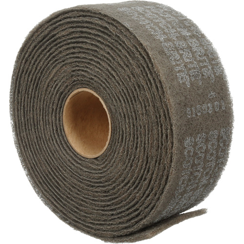 Ruban de nettoyage et de finition Scotch-Brite, Tr&egrave;s fin, 4" la x 30' lo Les Fournitures Industrielles Méga