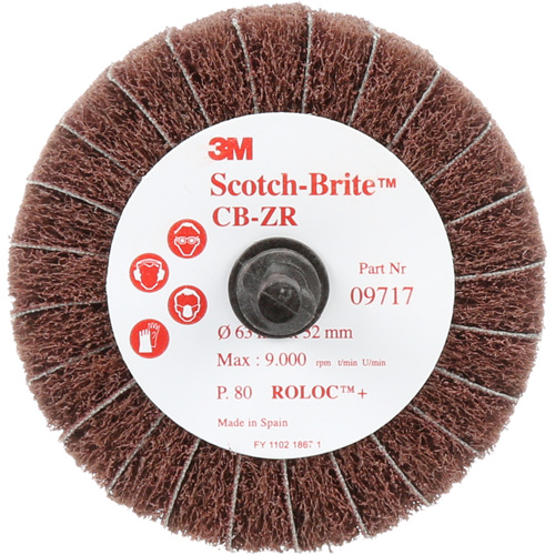 Disque combin&eacute; Scotch-Brite, 2-1/2" dia., Grain 80, Oxyde d'aluminium Les Fournitures Industrielles Méga