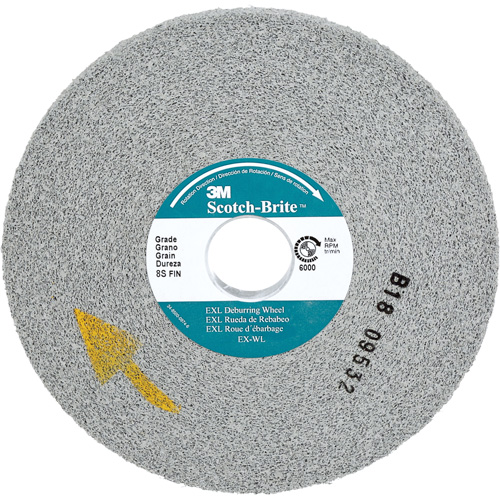 Scotch-Brite EXL Deburring Wheel, 6" x 1/2", 1" Arbor, Silicon Carbide Les Fournitures Industrielles Méga