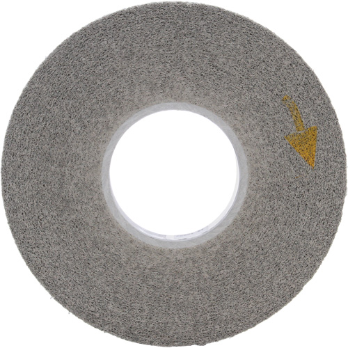 Meule d'&eacute;barbage EXL Scotch-Brite, 8" x 1", Arbre de 3"-8, 1, Oxyde d'aluminium Les Fournitures Industrielles Méga