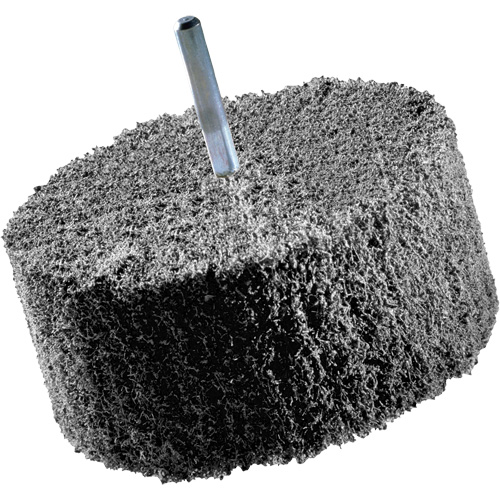 Meules de finition Scotch-Brite, 8" x 2", Arbre de 3" Les Fournitures Industrielles Méga