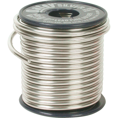 Plumbing Solder, Lead-Free, 60-100% Tin 1-5% Bismuth 1-5% Copper 1-5% Silver, Solid Core, 0.117" Dia. Les Fournitures Industrielles Méga