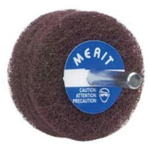 Abrasotex Non-Woven Disc Wheel, 3" Dia. x 1" W, 1/4" Arbor, Aluminum Oxide Les Fournitures Industrielles Méga