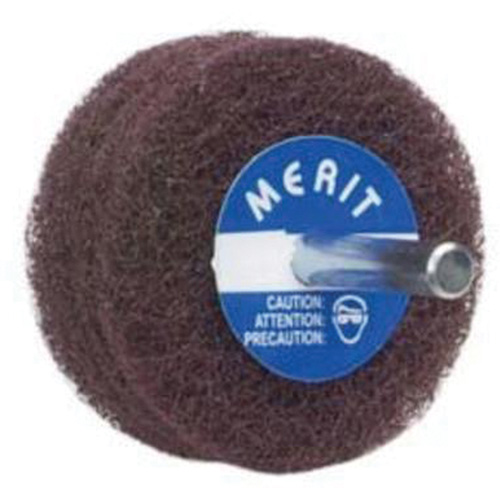 Abrasotex Non-Woven Disc Wheel, 4" Dia., Medium Grit, Aluminum Oxide Les Fournitures Industrielles Méga