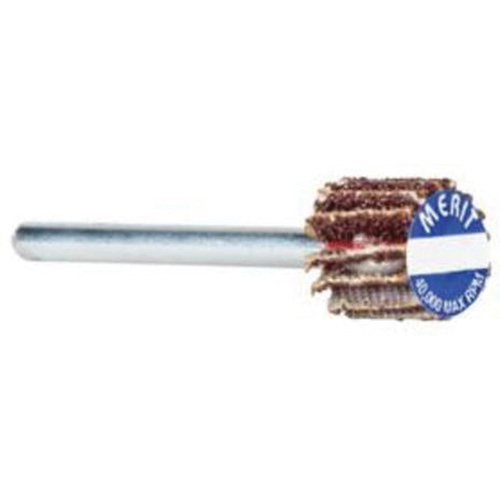 Roue &agrave; lamelles haute performance Micro-Mini, Oxyde d'aluminium, Grain 180, 3/4" x 3/16" x 1/8" Les Fournitures Industrielles Méga