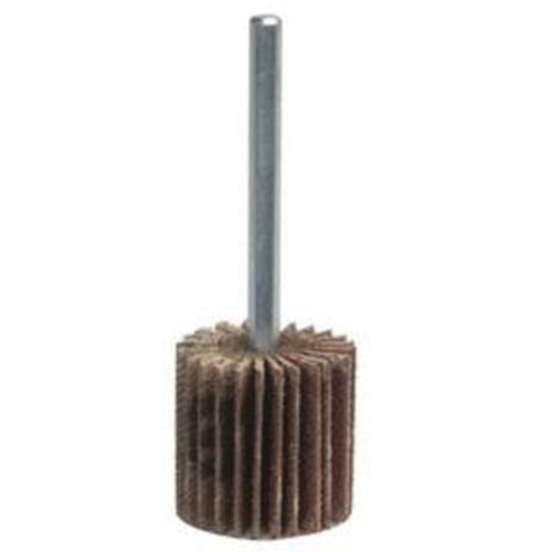 Super Finish Mini Flap Wheel, Aluminum Oxide, 120 Grit, 1-3/4" x 1/2" x 1/4" Les Fournitures Industrielles Méga
