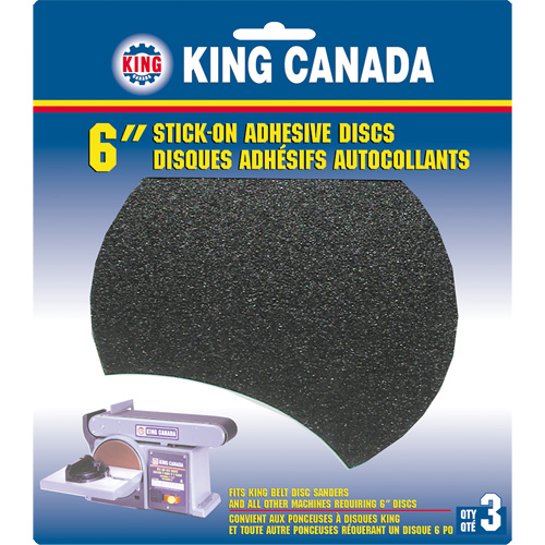 Disque de ponçage pour le bois, 6" dia., Grain 60 Les Fournitures Industrielles Méga