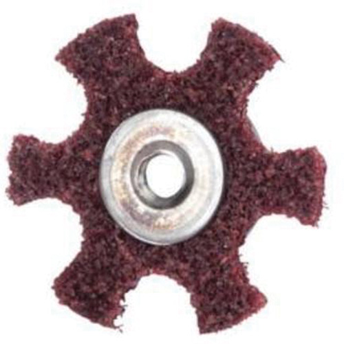 Abrasotex Surface Preparation Star, 4" Dia., Medium Grit, Aluminum Oxide Les Fournitures Industrielles Méga