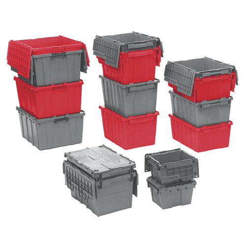 Contenants de distribution Flipak en plastique poly&eacute;thyl&egrave;ne (PE), 15,2" x 10,9" x 9,7", Bleu Les Fournitures Industrielles Méga