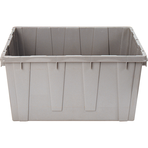 Nesting Container, 21.1" W x 17.7" D x 12" H, Grey Les Fournitures Industrielles Méga