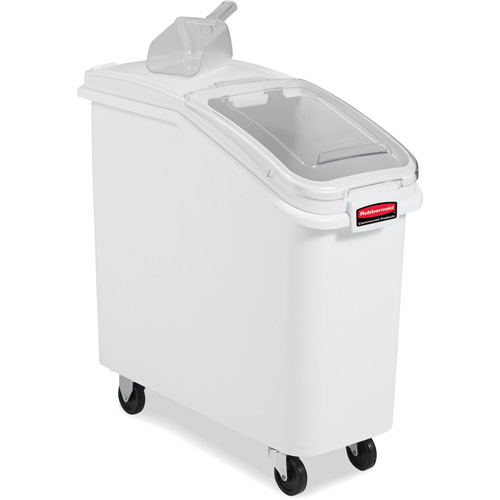 Mobile Ingredient Bins with Sliding Lid, 2.75 cu. ft. Capacity, 28" H x 13-13/100" W x 29-1/4" D Les Fournitures Industrielles Méga