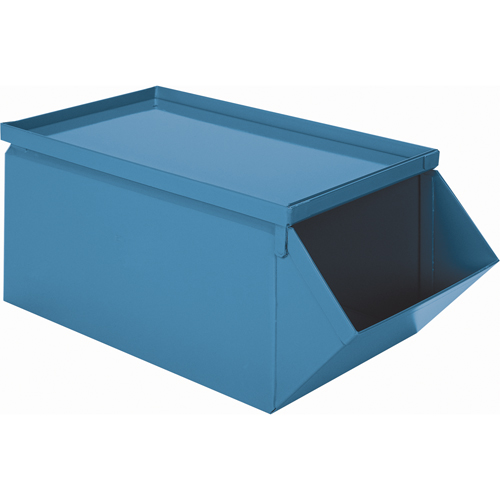 Bacs Stackbins en acier - Couvercle dessus Les Fournitures Industrielles Méga