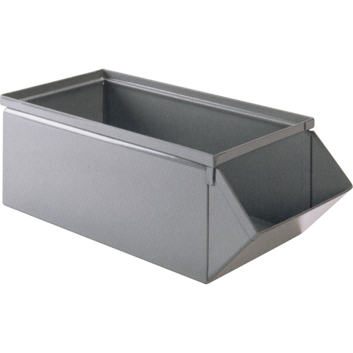 Steel Bin, 100 lbs. Cap., 15" W x 24" D x 11" H, Blue Les Fournitures Industrielles Méga