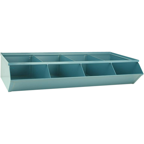 Bacs sectionnels superposables, Cap. 100 lb, 37" la x 18-3/4" p x 7-1/2" h, Bleu Les Fournitures Industrielles Méga