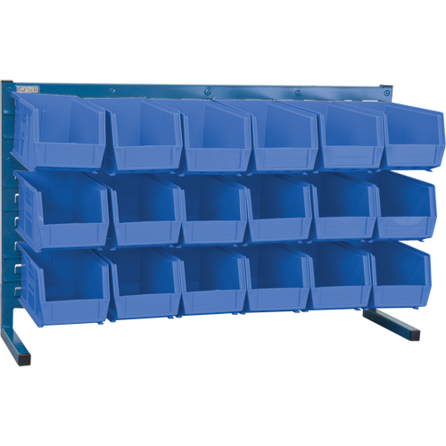 Rayonnage &agrave; persienne avec bacs, 18 bacs, 8-1/4" la x 36" p x 22" h Les Fournitures Industrielles Méga