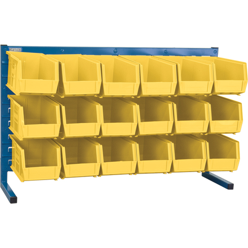 Rayonnage &agrave; persienne avec bacs, 18 bacs, 36" la x 8-1/4" p x 22" h Les Fournitures Industrielles Méga