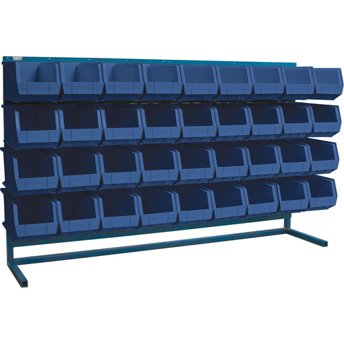 Rayonnage &agrave; persienne avec bacs, 36 bacs, 72" la x 15" p x 40" h Les Fournitures Industrielles Méga