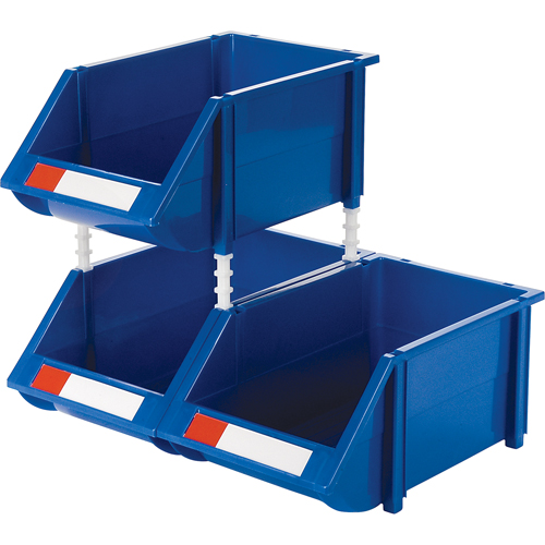 Stack & Hang Bin, 8-3/16" W x 6-3/16" H x 14" D, Blue Les Fournitures Industrielles Méga