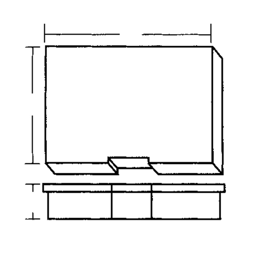 Compartment Case, Plastic, 15-1/2" W x 11-3/4" D x 2-1/2" H, Grey Les Fournitures Industrielles Méga