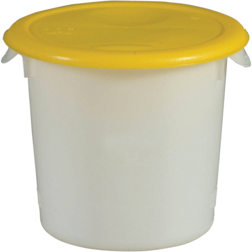 Contenants ronds, 7-4/5" ha x 8-1/2" p, Capacit&eacute; de 3,79 L, Blanc Les Fournitures Industrielles Méga
