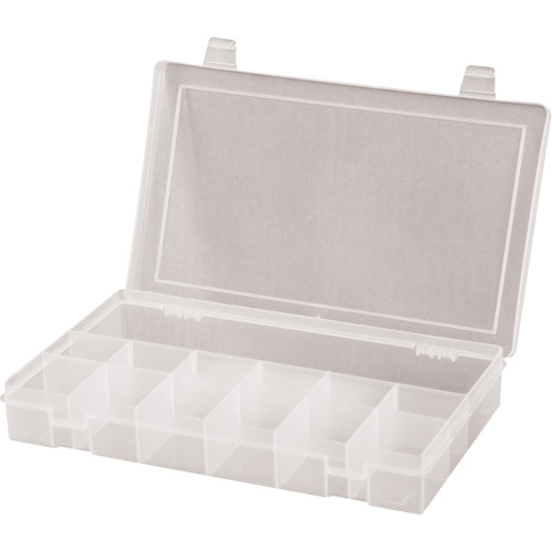Boîtes &agrave; compartiments compactes, 6,75" la x 11" p x 1,75" h, 13 compartiments Les Fournitures Industrielles Méga