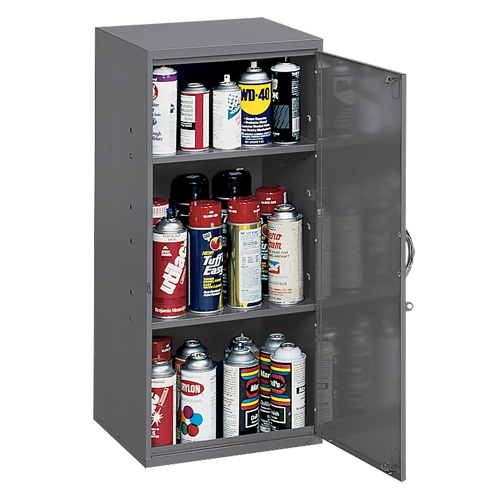 Armoires utilitaires, Acier, 2 Tablettes, 30" h x 13-3/4" la x 12-3/4" P, Gris Les Fournitures Industrielles Méga