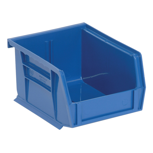 Bacs ultra empilable & suspendable, 4-1/8" la, 3" h x 5-3/8" p, Bleu Les Fournitures Industrielles Méga