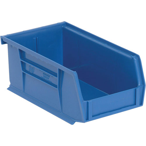 Bacs ultra empilable & suspendable, 4-1/8" la, 3" h x 7-3/8" p, Bleu Les Fournitures Industrielles Méga