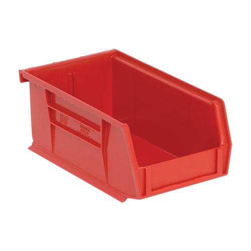 Bacs ultra empilable & suspendable, 4-1/8" la, 3" h x 7-3/8" p, Rouge Les Fournitures Industrielles Méga