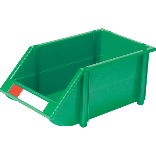 Stack & Hang Bin, 8-3/16" W x 6-3/16" H x 14" D, Green Les Fournitures Industrielles Méga