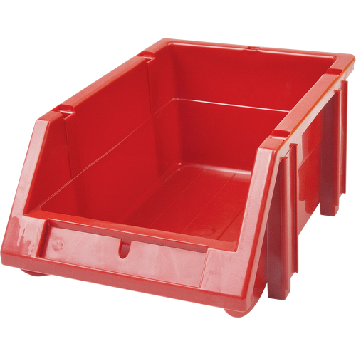 Bac empilable & &agrave; suspendre, 5-7/8" la, 4-11/16" h x 9-13/16" p, Rouge Les Fournitures Industrielles Méga