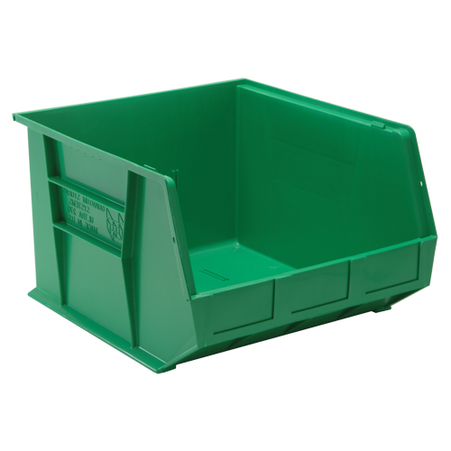 Bacs ultra empilable & suspendable, 16-1/2" la, 11" h x 18" p, Vert Les Fournitures Industrielles Méga