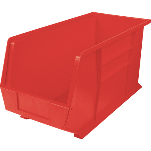 Bacs ultra empilable & suspendable, 8-1/4" la, 9" h x 18" p, Rouge Les Fournitures Industrielles Méga