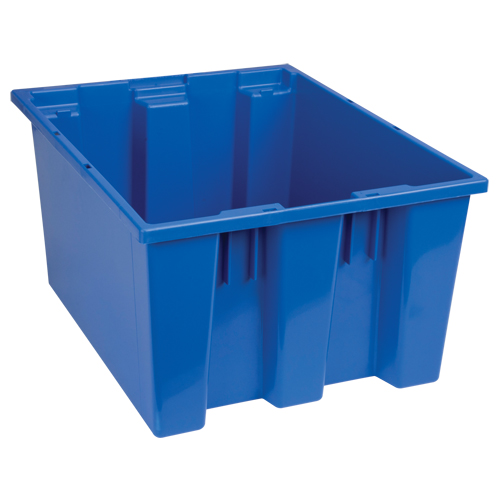 Contenants Stack & Nest, 10" x 19,5" x 15,5", Bleu Les Fournitures Industrielles Méga